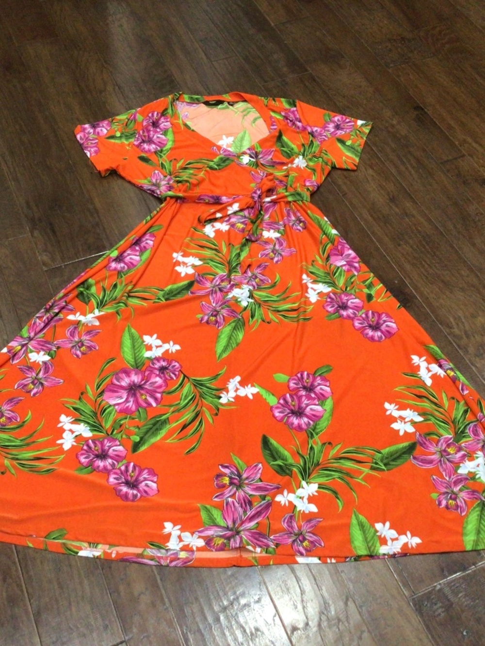 Mlle Gabrielle colorful floral dress. Size 3 X  new with tags.